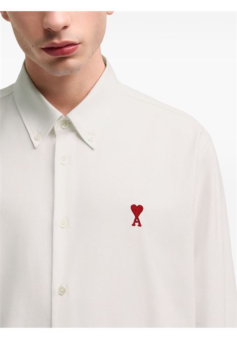 adc shirt man white AMI PARIS | BFUSH063.CO0031168